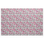 Fuchsia in wit en roze stof (Yard (91,4 cm))