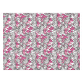 Fuchsia in wit en roze tafelkleed (Voorkant (Horizontaal))