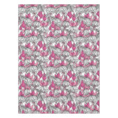 Fuchsia in wit en roze tafelkleed (Voorkant)