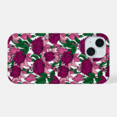 Fuchsia iPhone 15 Case (Achterkant horizontaal)