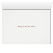 Fuchsia-kerstWenskaart - rood (Binenzijde Horizontaal (Onderkant))