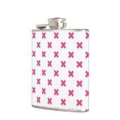 Fuchsia kruisstift wit heupfles (Links)