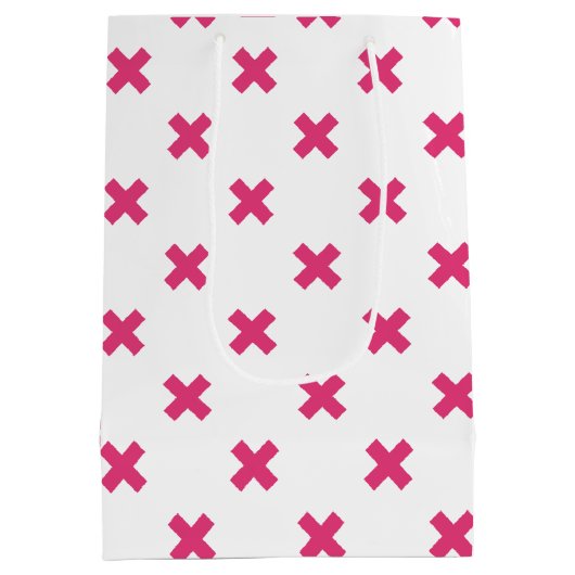 Fuchsia kruisstift wit medium cadeauzakje (Achterkant)