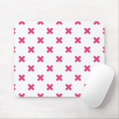 Fuchsia kruisstift wit muismat (Met muis)