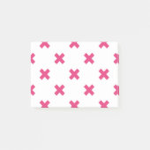 Fuchsia kruisstift wit post-it® notes (Voorkant)