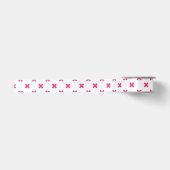 Fuchsia kruisstift wit satijnen lint (Voorkant)