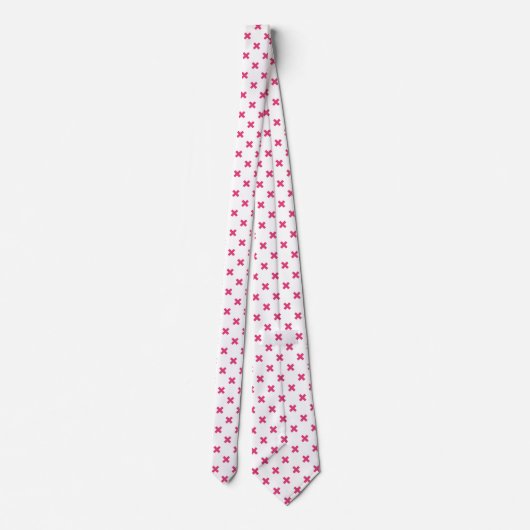 Fuchsia kruisstift wit stropdas (Achterkant)