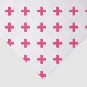 Fuchsia kruisstift wit tissuepapier (Detail)