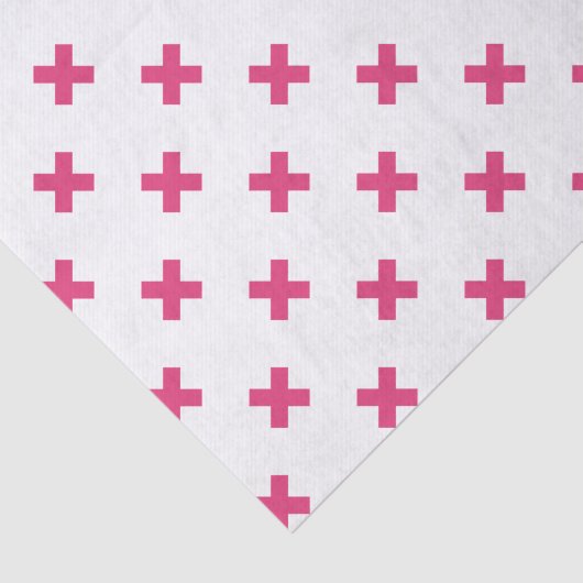 Fuchsia kruisstift wit tissuepapier (Detail)