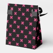Fuchsia kruisstift zwart bedankdoosjes (Achterkant)