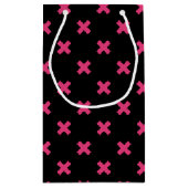 Fuchsia kruisstift zwart klein cadeauzakje (Achterkant)