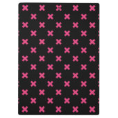 Fuchsia kruisstift zwart klembord (Achterkant)