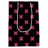 Fuchsia kruisstift zwart medium cadeauzakje (Achterkant)