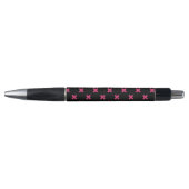 Fuchsia kruisstift zwart pen (Voorkant)