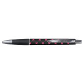 Fuchsia kruisstift zwart pen (Achterkant)