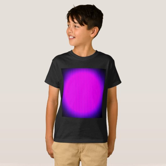 Fuchsia LED-lamp T-shirt (Voorkant volledig)