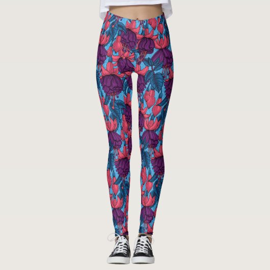 Fuchsia Leggings (Voorkant)