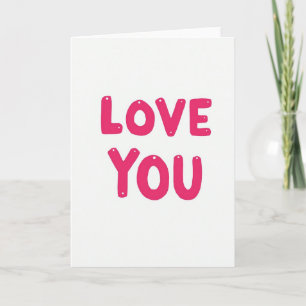 Fuchsia Liefde Handgemaakte Kaart
