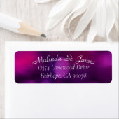 Fuchsia Light Moderne Return Address Label (Insitu)