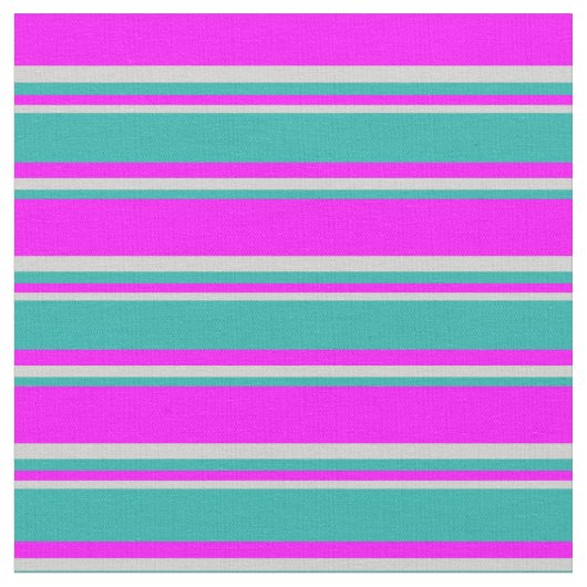 Fuchsia, Light Zee Green en Light Grey Stripes Stof (Close Up)