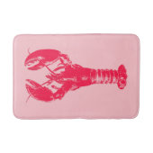 Fuchsia Lobster on Light Pink Badmat (Voorkant)