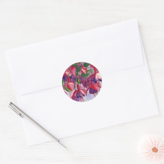 Fuchsia Lore Ronde Sticker (Envelop)