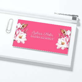 Fuchsia Magenta  Magnolia Botanische naam Visitekaartje