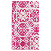 Fuchsia Majolica magenta tegels gepersonaliseerd Klein Cadeauzakje (Achterkant)