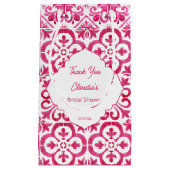 Fuchsia Majolica magenta tegels gepersonaliseerd Klein Cadeauzakje (Voorkant)