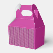 Fuchsia met mini diamantpatroon bedankdoosjes (Achterkant)