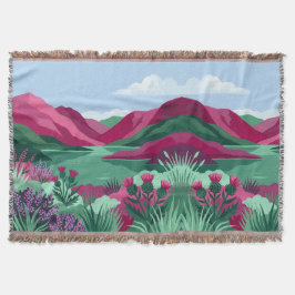 Fuchsia Mint Hooglandmeer Dekbed Deken