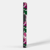 Fuchsia monogram iPhone hoesje (Rechterkant)