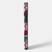 Fuchsia monogram iPhone hoesje (Linkerkant)