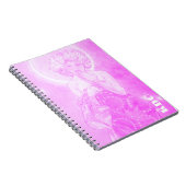 Fuchsia Mucha 'De Maan' Notitieboek (Rechterzijde)