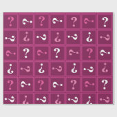 Fuchsia mysterie cadeaupapier (Vlak)