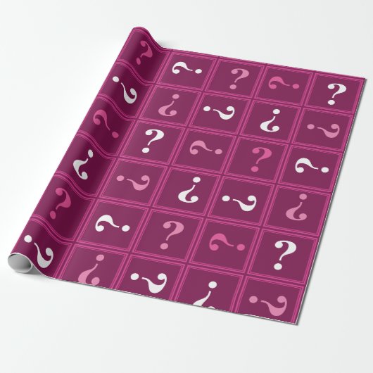 Fuchsia mysterie cadeaupapier (Uitgerold)