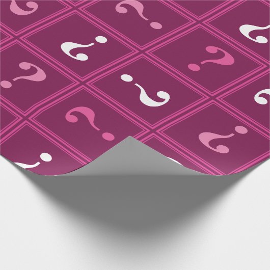 Fuchsia mysterie cadeaupapier (Hoek)