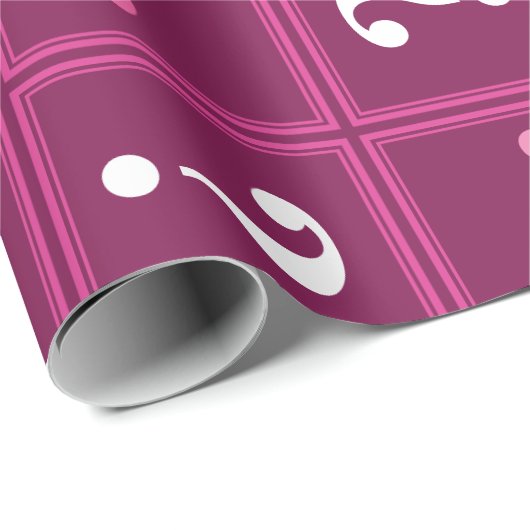 Fuchsia mysterie cadeaupapier (Rol Hoek)