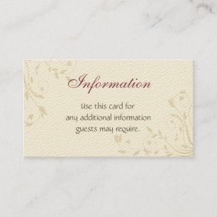 Fuchsia Narcissen en Tarwe Informatiekaartje