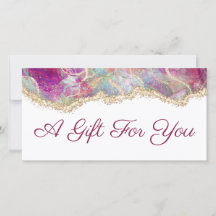 Fuchsia opaal gift certificaat