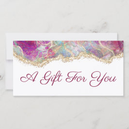 Fuchsia opaal gift certificaat