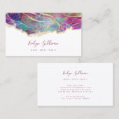 Fuchsia opal ontwerp visitekaartje (Voorkant / Achterkant)