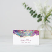 Fuchsia opal ontwerp visitekaartje (Staand voorkant)