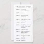 Fuchsia orchideeën op wit-bruiloft ringen-programm (Achterkant)