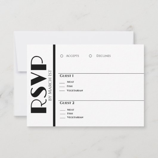 Fuchsia Orchids op Black-We Do-Wedding Ringen- RSVP Kaartje (Achterkant)