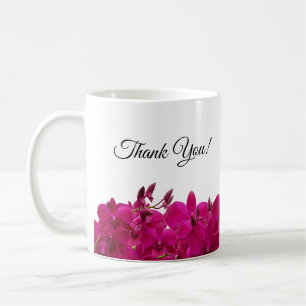 Fuchsia Orchids op White-bruidsmeisje geschenken- Koffiemok