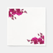 Fuchsia Orchids op White-Wedding- Servet (Voorkant)