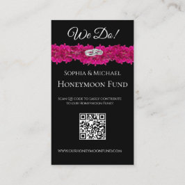 Fuchsia Orchids- We Do-Wedding Rings-Registry- Visitekaartje