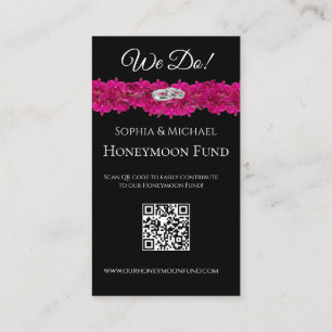 Fuchsia Orchids- We Do-Wedding Rings-Registry- Visitekaartje