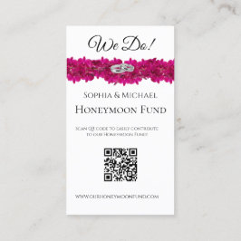 Fuchsia Orchids- We Do-Wedding Rings-Registry- Visitekaartje